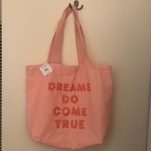 NWT bando dreams do come true pink tote